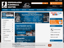 Tablet Screenshot of copenhagenfloorballcenter.dk